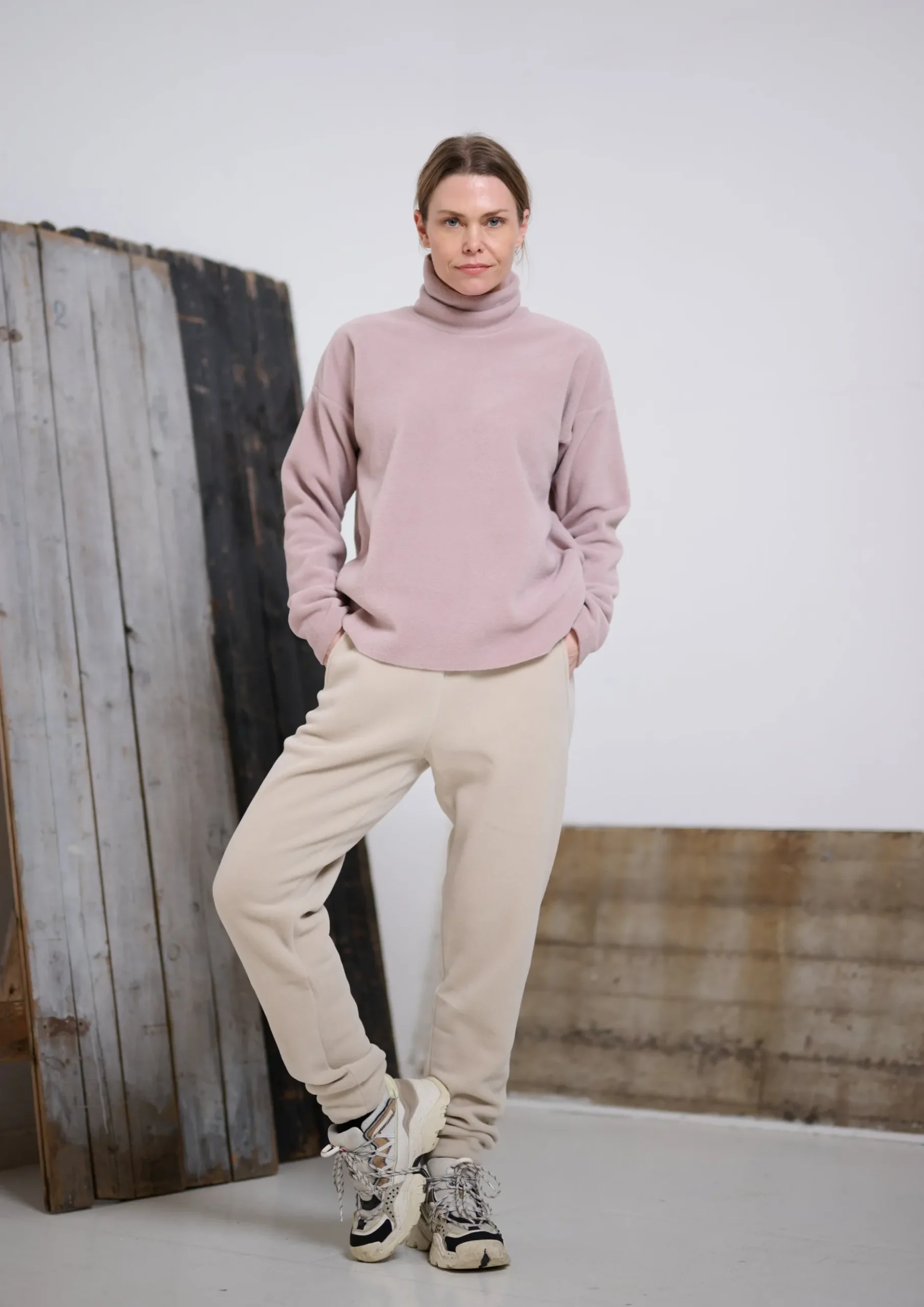 Outlet BLUSE HOHER KRAGEN | 1360 Damen Pullovers
