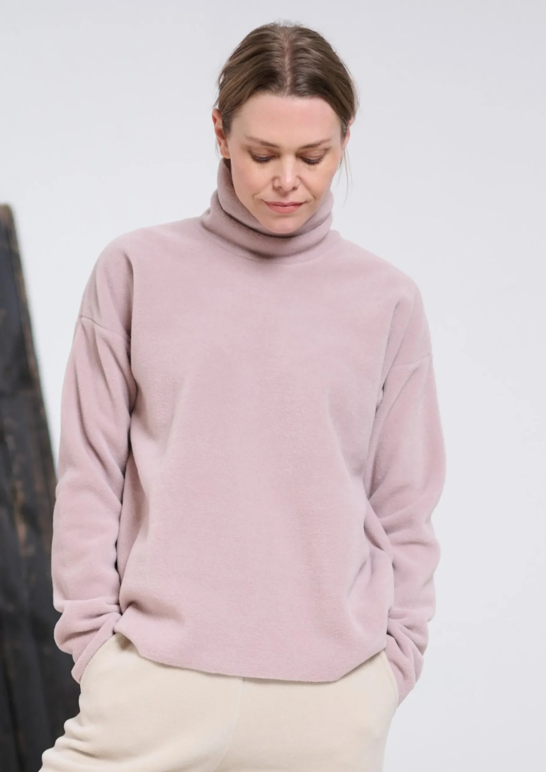 Outlet BLUSE HOHER KRAGEN | 1360 Damen Pullovers