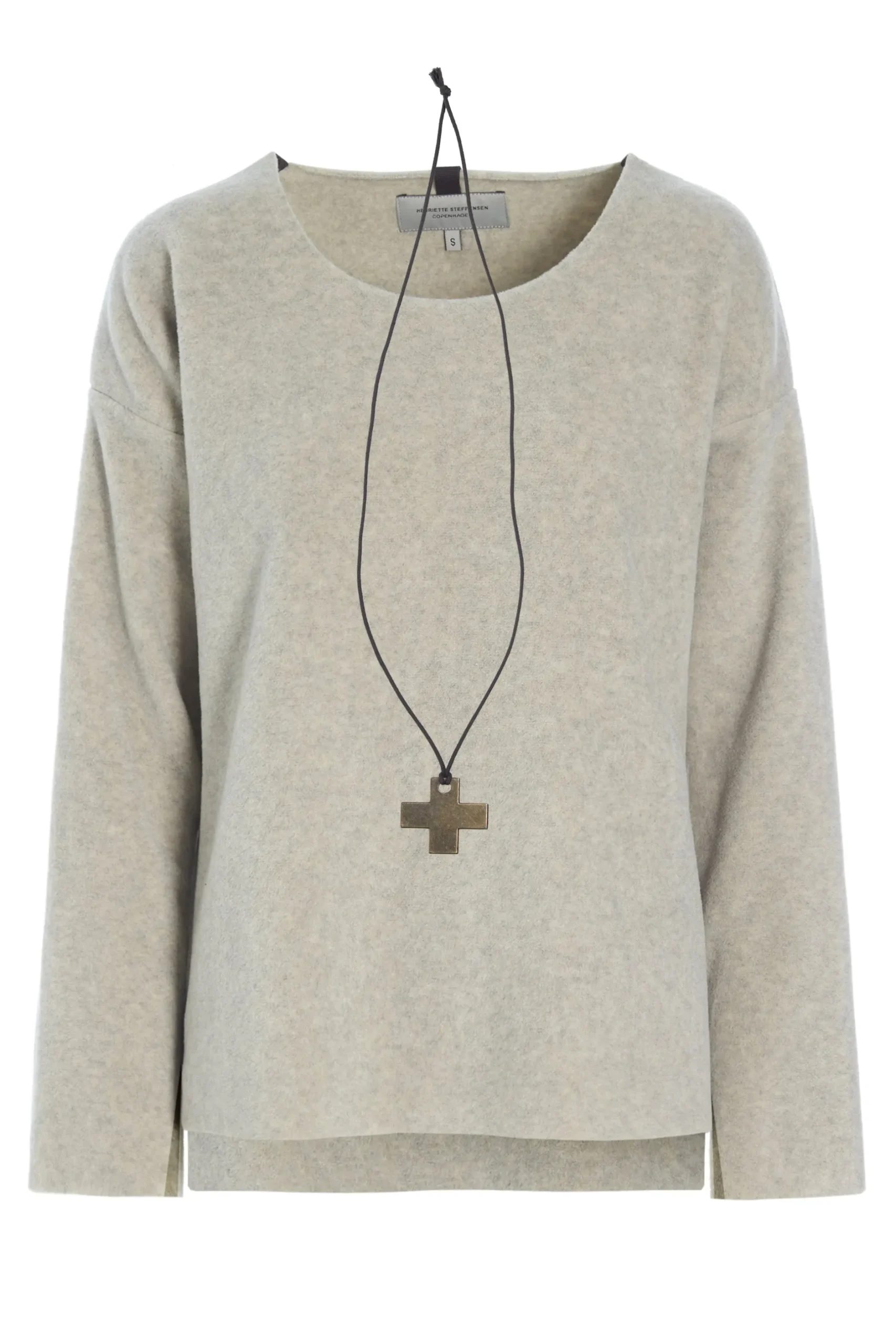 Discount BLUSE MIT RUNDEM HALS | 1355 Damen Pullovers