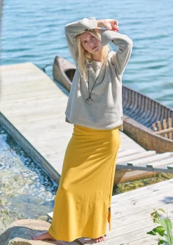 Discount BLUSE MIT RUNDEM HALS | 1355 Damen Pullovers