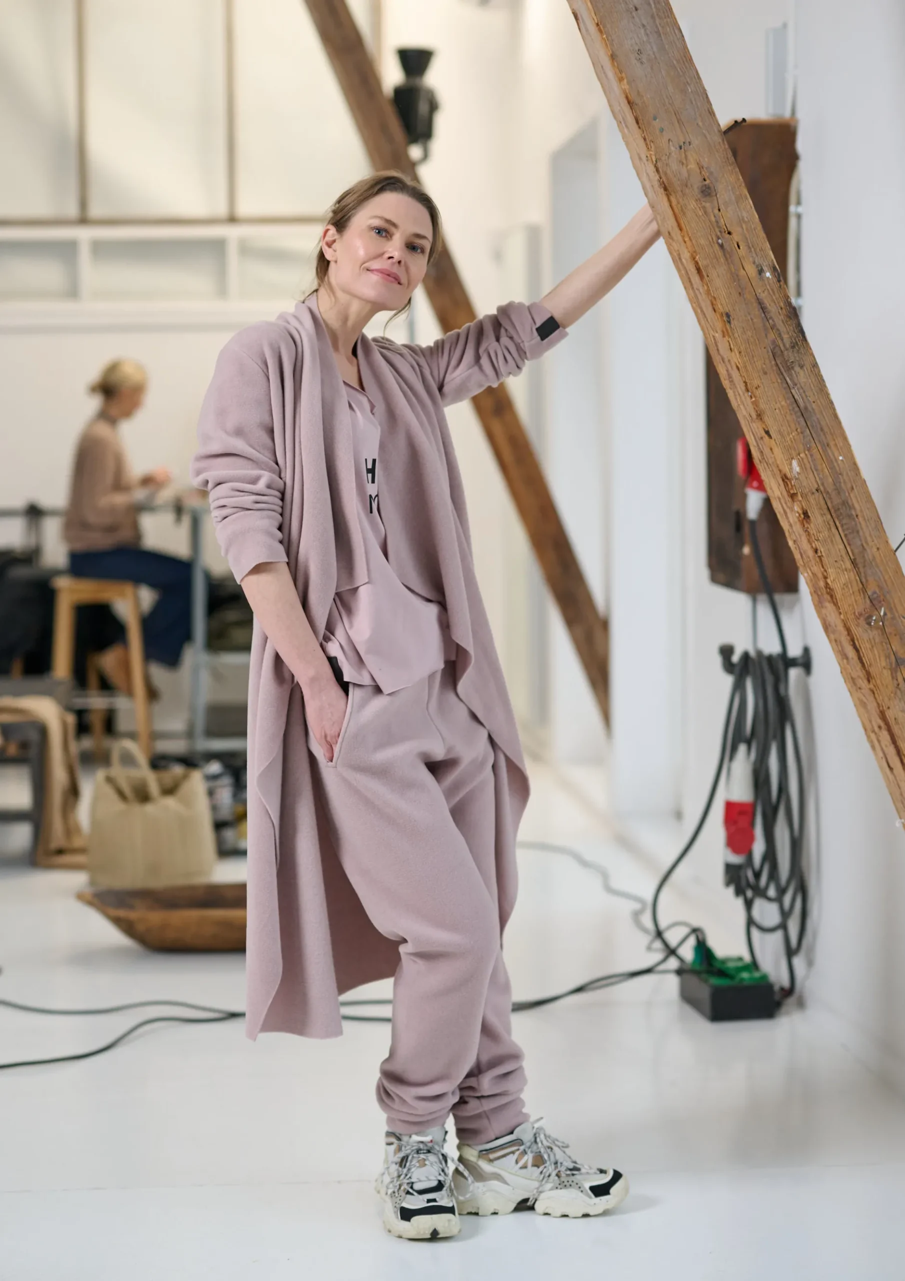 Discount LANGE CARDIGAN M/ WASSERFALL | 7131 Damen Strickjacken