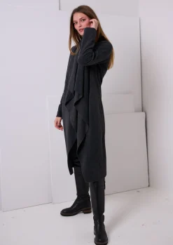 Sale LANGE CARDIGAN M/ WASSERFALL | 7131 Damen Strickjacken