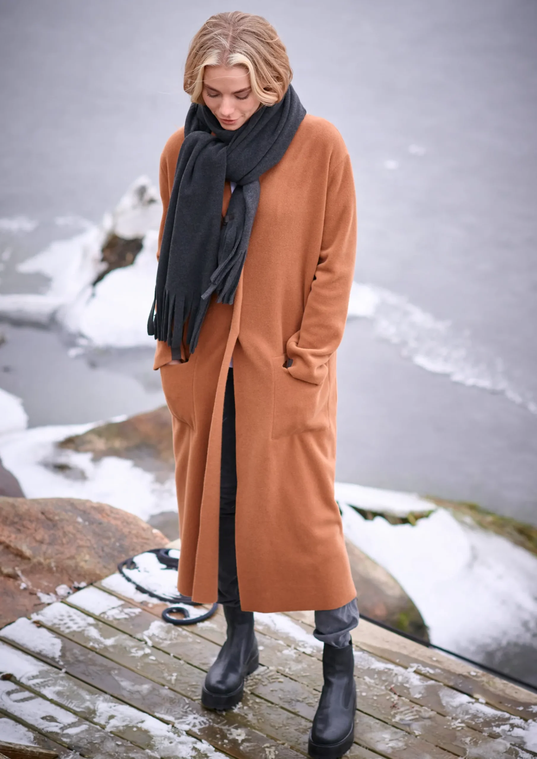 Sale LANGER CARDIGAN | 7162 Damen Strickjacken