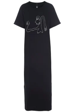 Clearance LANGES KLEID M/DRUCKEN | 98038 Damen Kleider